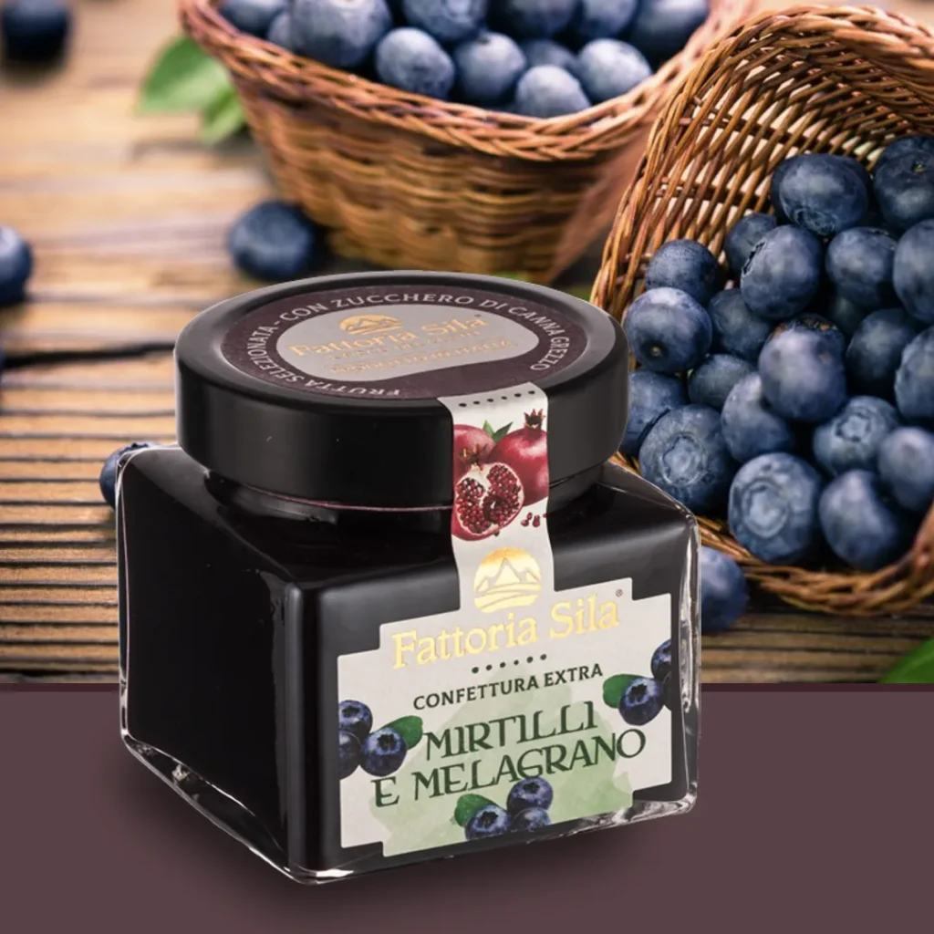 confettura mirtilli e melograno